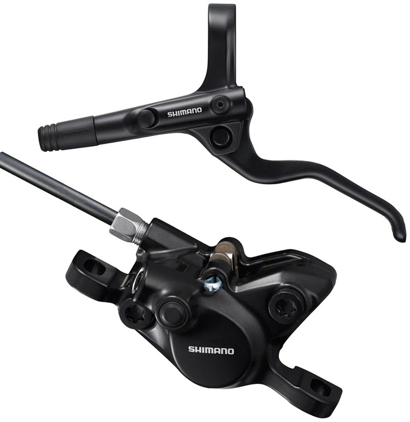 Load image into Gallery viewer, Shimano BR-MT200 Disc Brake BL-MT201 Lever - Front Hydraulic 2-Piston Post Mount BLK
