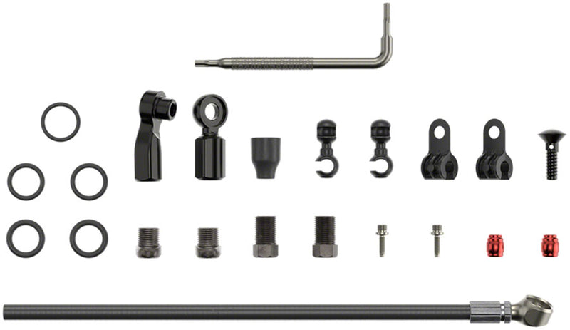 Load image into Gallery viewer, SRAM Disc Brake Hose Kit - Flat Mount Beveled Banjo 2000mm
