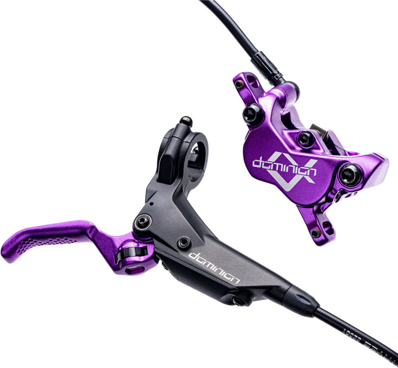 Load image into Gallery viewer, Hayes Dominion A4 Disc Brake Lever - Front Rear Hydraulic Post Mount Purple/BLK
