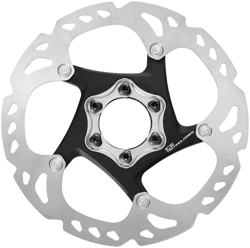 Load image into Gallery viewer, Shimano Deore XT SM-RT86-S2 Disc Brake Rotor - 160mm 6-Bolt Silver/Black
