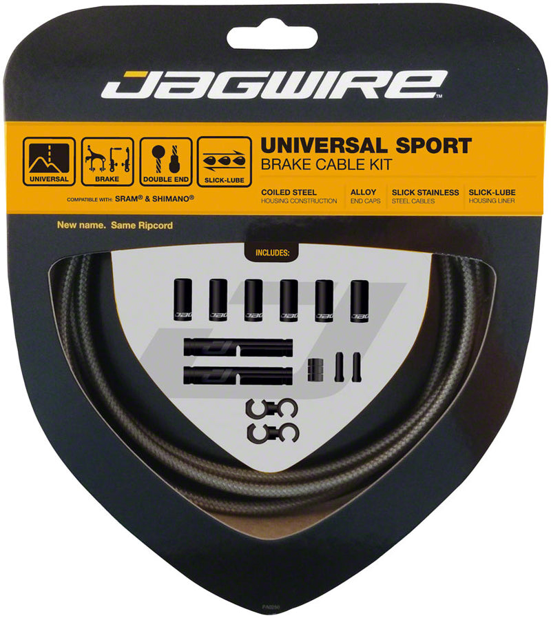 Load image into Gallery viewer, Jagwire Universal Sport Brake Cable Kit Carbon Silver
