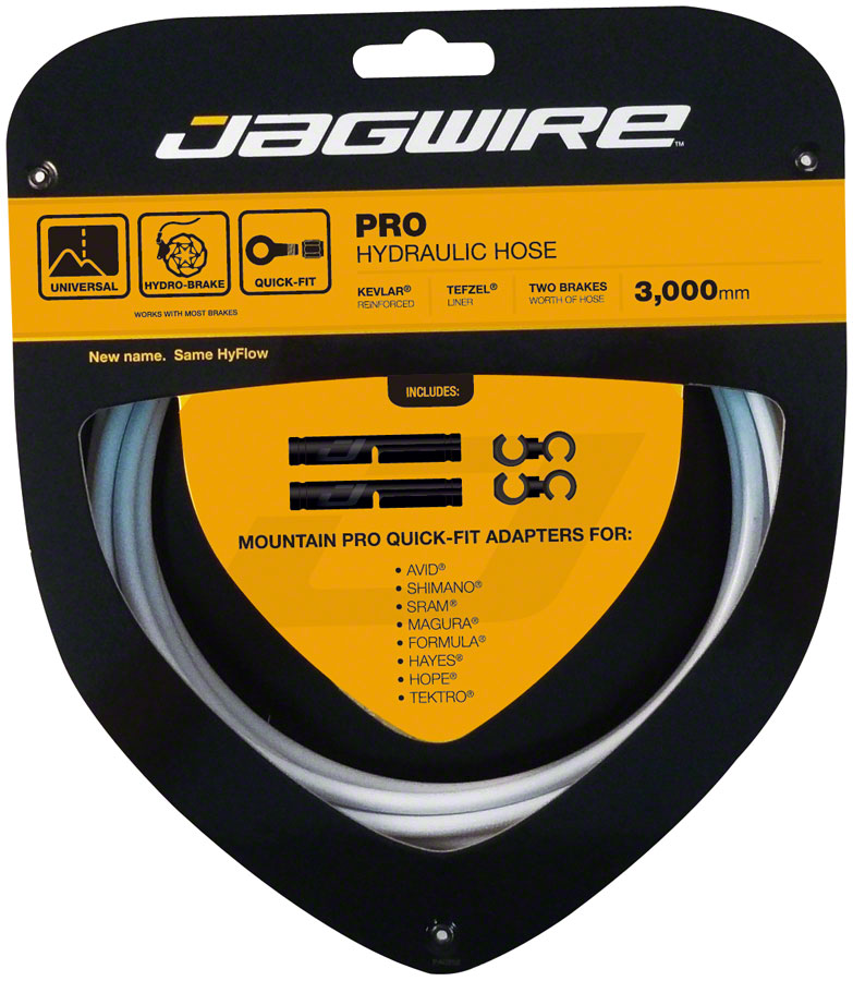 Load image into Gallery viewer, Jagwire Pro Hydraulic Disc Brake Hose Kit 3000mm White
