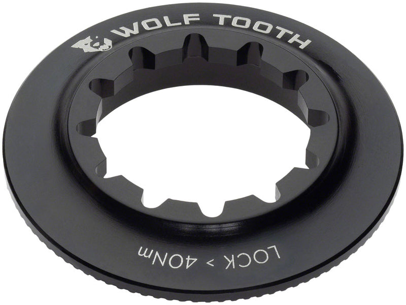 Load image into Gallery viewer, Wolf Tooth Centerlock Rotor Lockring - Internal Splined Black
