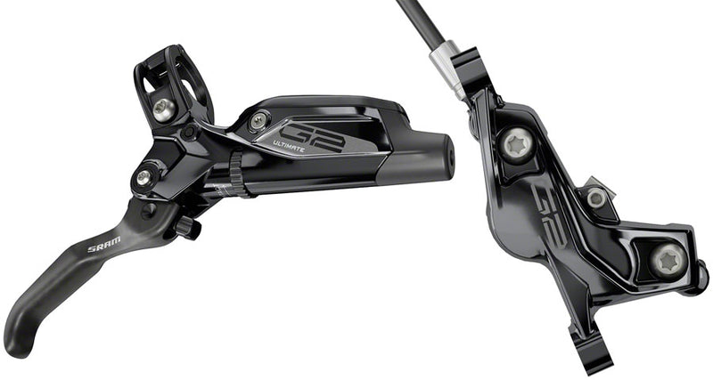 Load image into Gallery viewer, SRAM G2 Ultimate Disc Brake Lever - Front Hydraulic Post Mount Carbon Lever Titanium Hardware Gloss BLK A2
