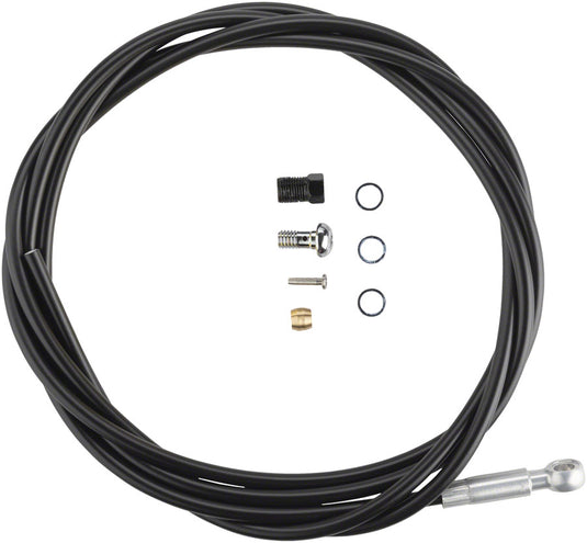 Shimano SM-BH90-SBLS High Pressure Disc Brake Hose Kit - Long Silver Banjo Caliper Connector 2000mm BLK