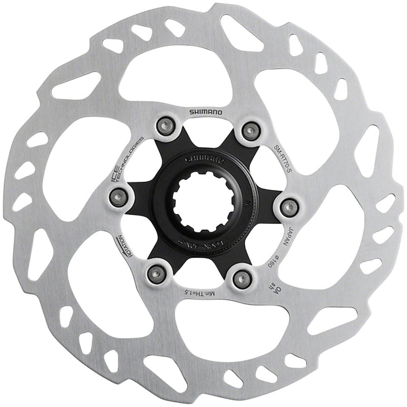 Load image into Gallery viewer, Shimano SLX SM-RT70-SI Disc Brake Rotor - 160mm Center Lock Silver
