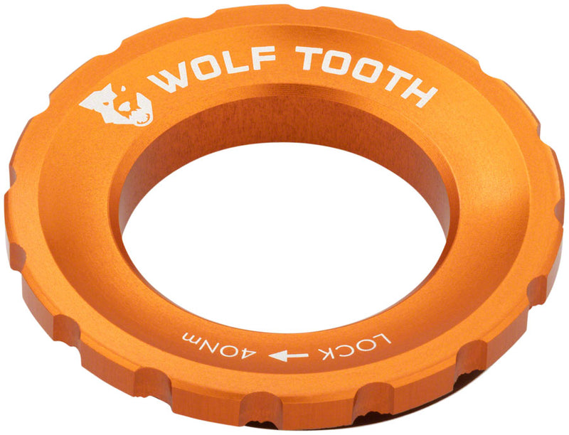 Load image into Gallery viewer, Wolf Tooth CenterLock Rotor Lockring - External Splined Orange
