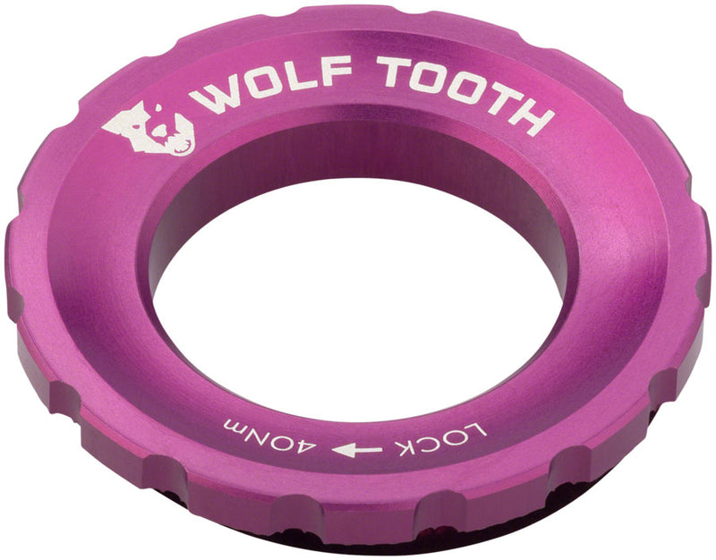 Load image into Gallery viewer, Wolf Tooth CenterLock Rotor Lockring - External Splined Purple
