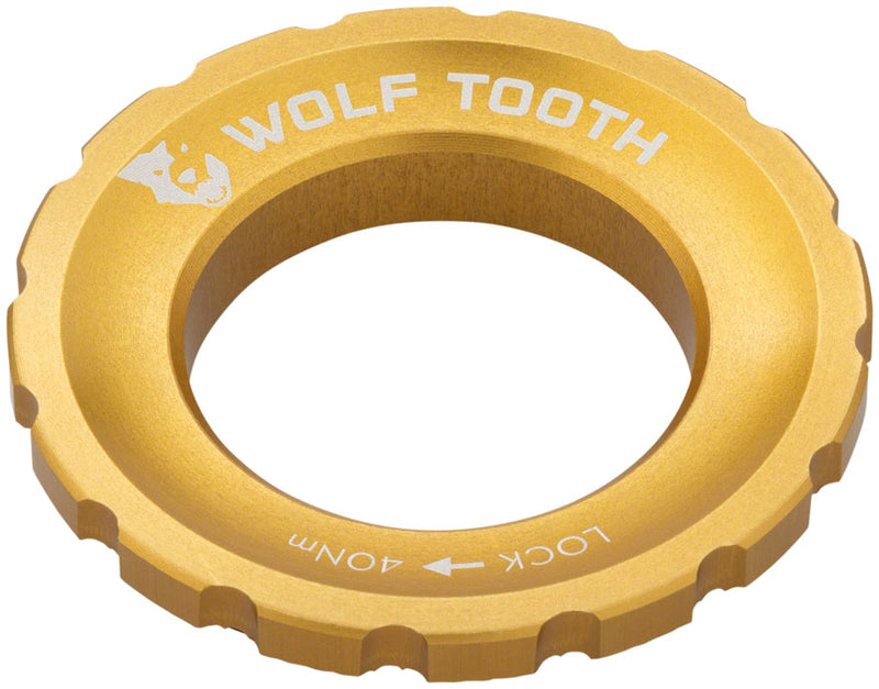 Load image into Gallery viewer, Wolf Tooth CenterLock Rotor Lockring - External Splined Gold
