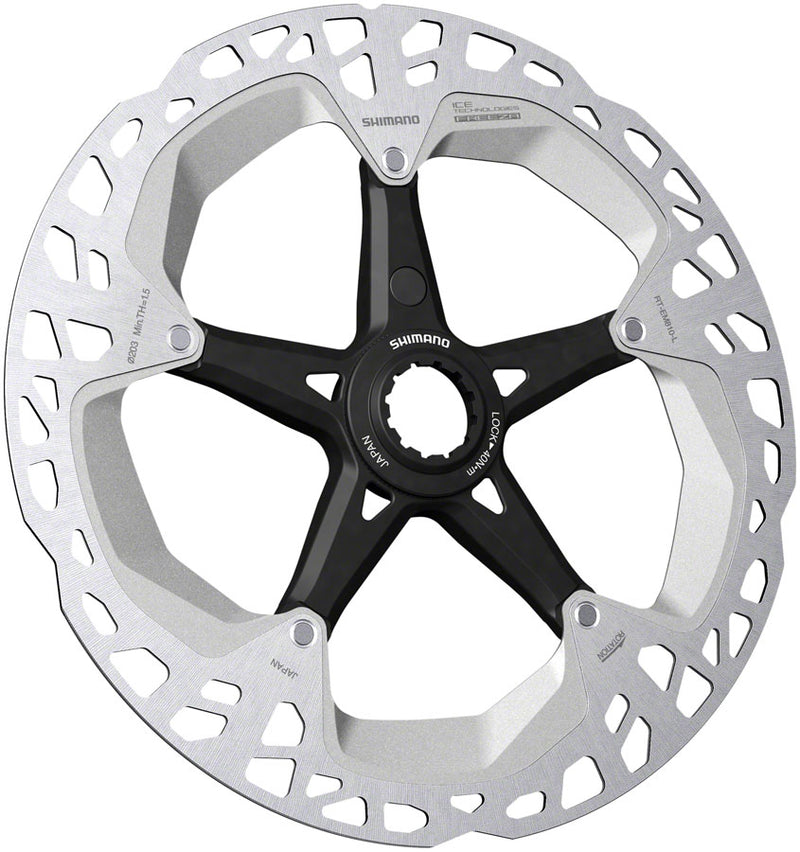 Load image into Gallery viewer, Shimano Steps RT-EM810 Disc Brake Rotor - 203mm Center Lock External Lockring Rear Only Magnet Bracket
