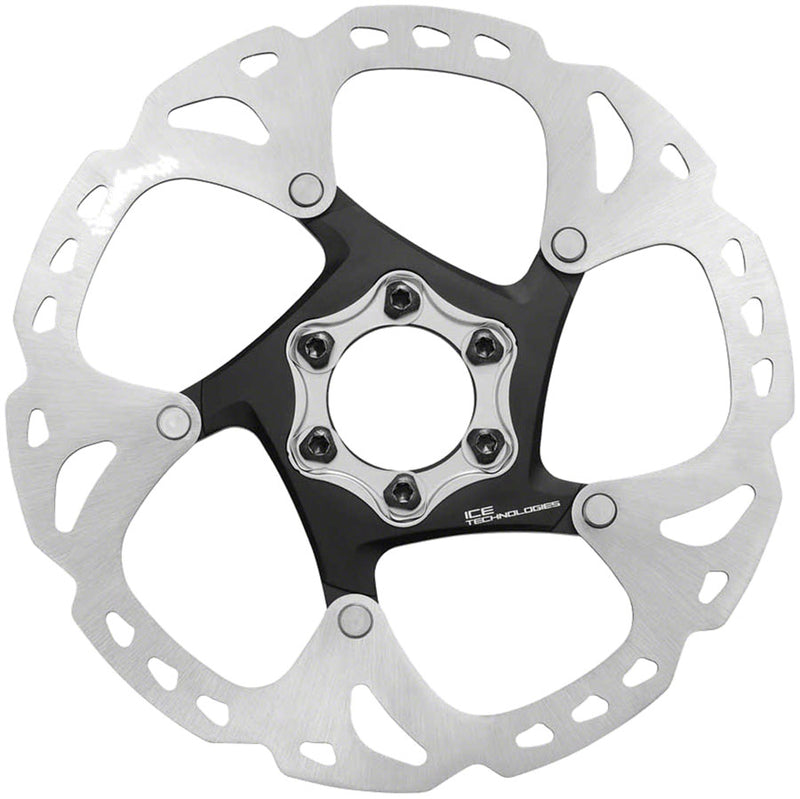 Load image into Gallery viewer, Shimano Deore XT SM-RT86-M2 Disc Brake Rotor - 180mm 6-Bolt Silver/Black
