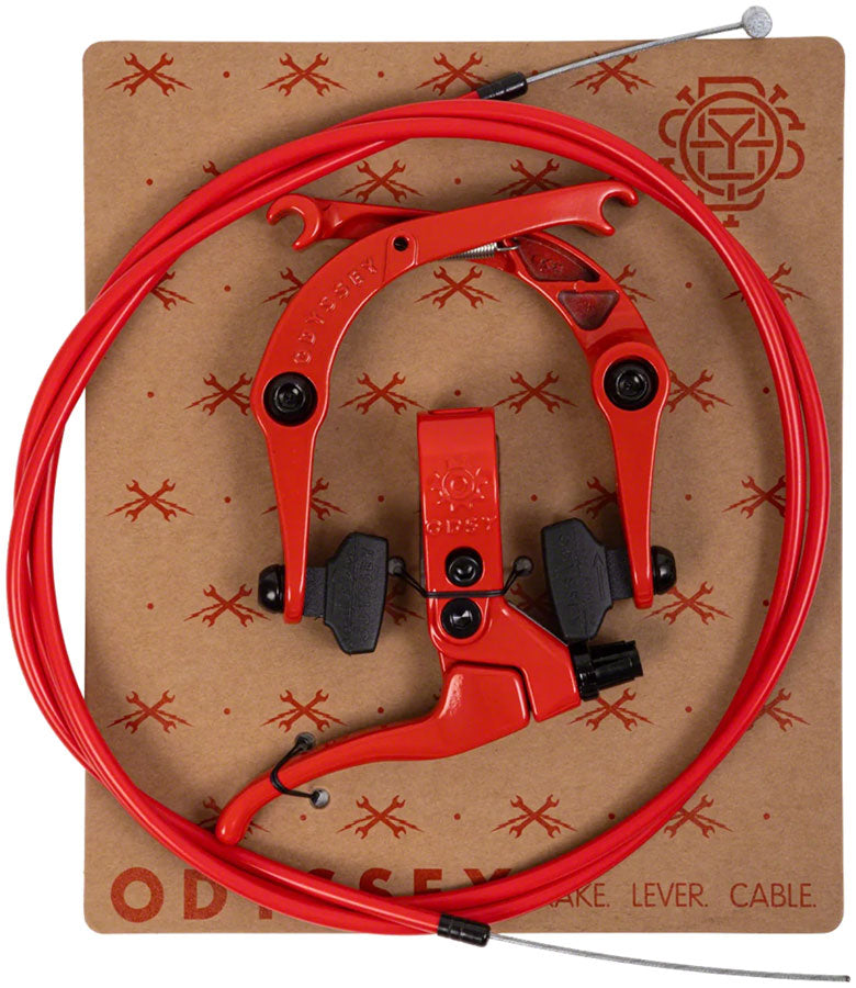 Load image into Gallery viewer, Odyssey Springfield U-Brake and Lever Kit - Fire Engine Red
