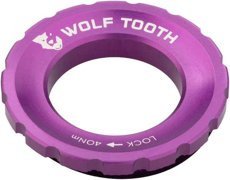 Load image into Gallery viewer, Wolf Tooth CenterLock Rotor Lockring - External Splined Ultraviolet Purple
