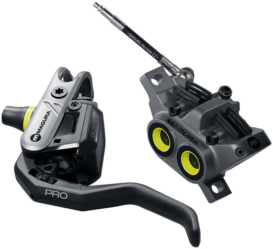Magura Gustav Pro Disc Brake Lever - Front Rear Post Mount 4-Piston BLK/Anthracite Gray