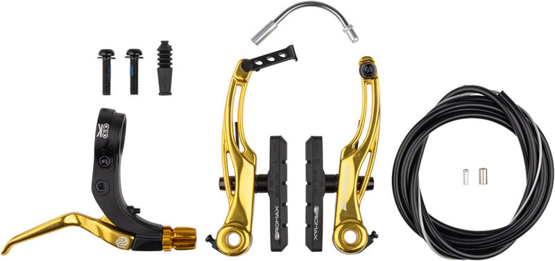 Load image into Gallery viewer, Promax P-1/Click V-Point Linear Pull Brake Kit - 108mm Gold
