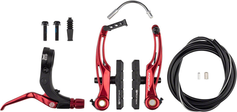 Load image into Gallery viewer, Promax P-1/Click V-Point Linear Pull Brake Kit - 108mm Red
