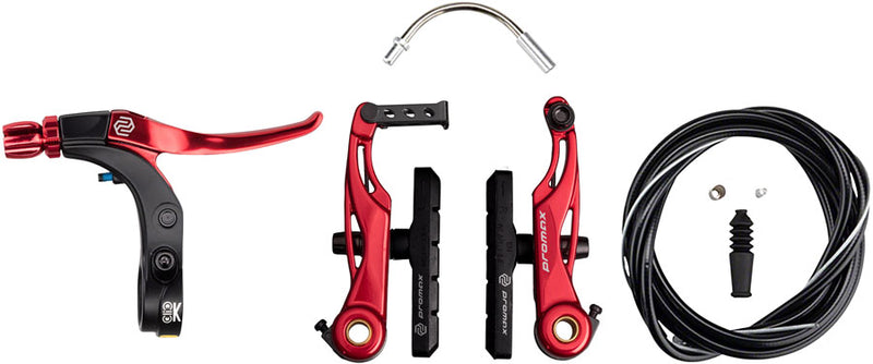 Load image into Gallery viewer, Promax P-1/Click V-Point Linear Pull Brake Kit - 85mm Red
