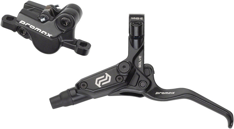 Load image into Gallery viewer, Promax Solve DSK-923 Disc Brake Lever Set - Front 2-Piston Hydraulic Post Mount BLK
