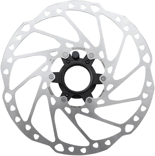 Shimano STEPS RT-EM600-M Disc Brake Rotor Integrated Speed Sensor Magnet - 203mm Center Lock For eBike Silver