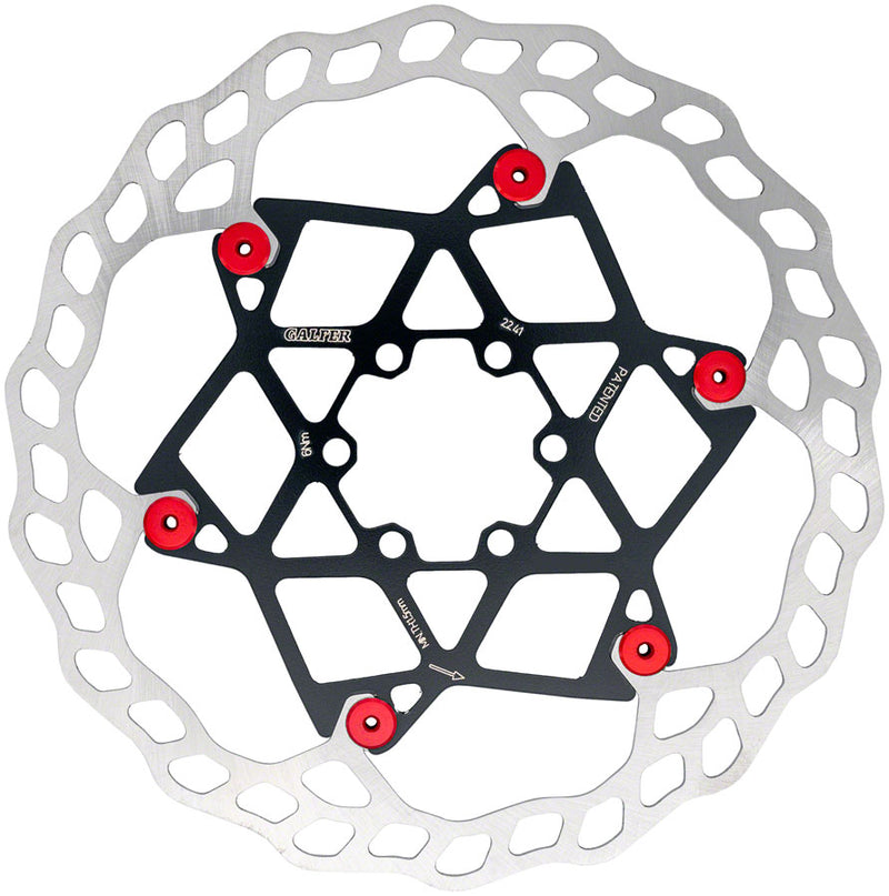 Load image into Gallery viewer, Galfer Floating Wave Disc Brake Rotor - 180mm x 2.0mm 6-Bolt Red
