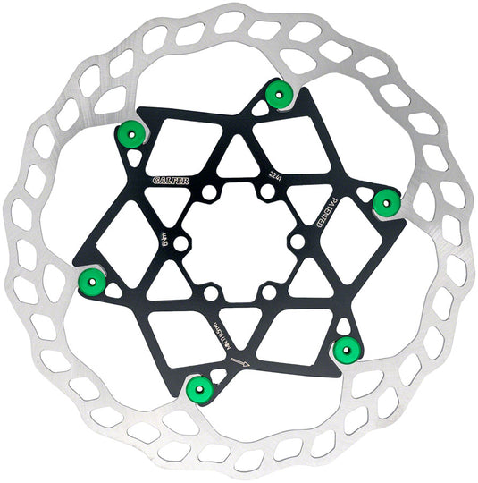 Galfer Floating Wave Disc Brake Rotor - 203mm x 2.0mm 6-Bolt Green