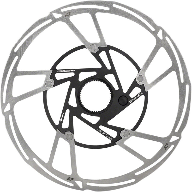 Load image into Gallery viewer, Jagwire Pro LR2-E Ebike Disc Brake Rotor Magnet - 220mm Center Lock Silver/BLK
