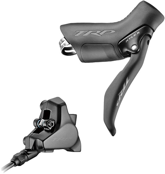 TRP Hylex Disc Brake Lever - Right Hydraulic 2-Piston 1900mm Hose Flat Mount BLK
