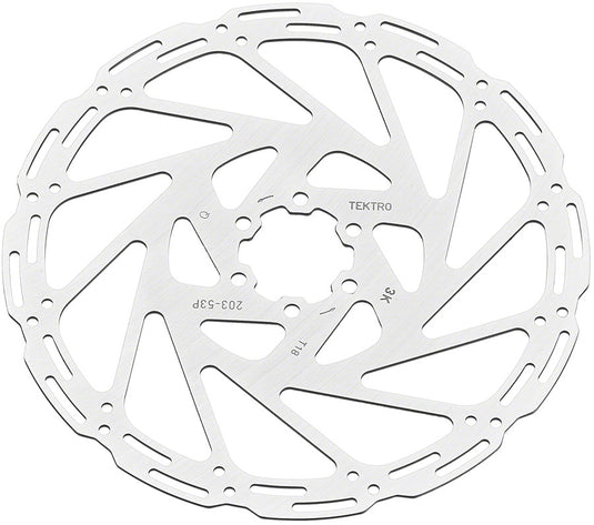 Tektro TR203-53 Disc Rotor - 203mm 6-Bolt 1.8mm Thickness For 4-Piston Calipers