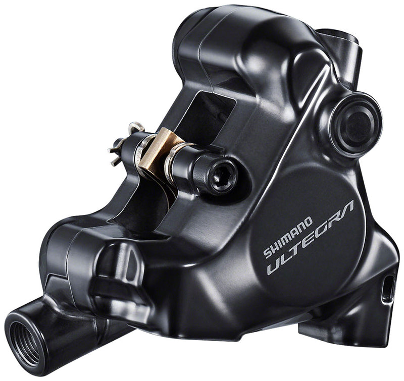 Load image into Gallery viewer, Shimano Ultegra BR-8170 Hydraulic Disc Brake Caliper - Front Flat Mount For 140/160mm Rotor Finned Resin Brake Pads
