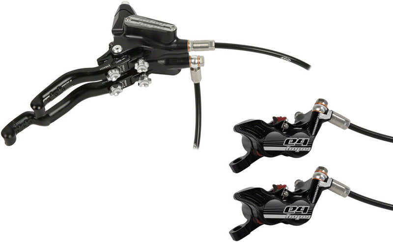 Load image into Gallery viewer, Hope Tech 3 E4 Duo Disc Brake Lever - Right Hand Front Rear Hydraulic Post Mount BLK
