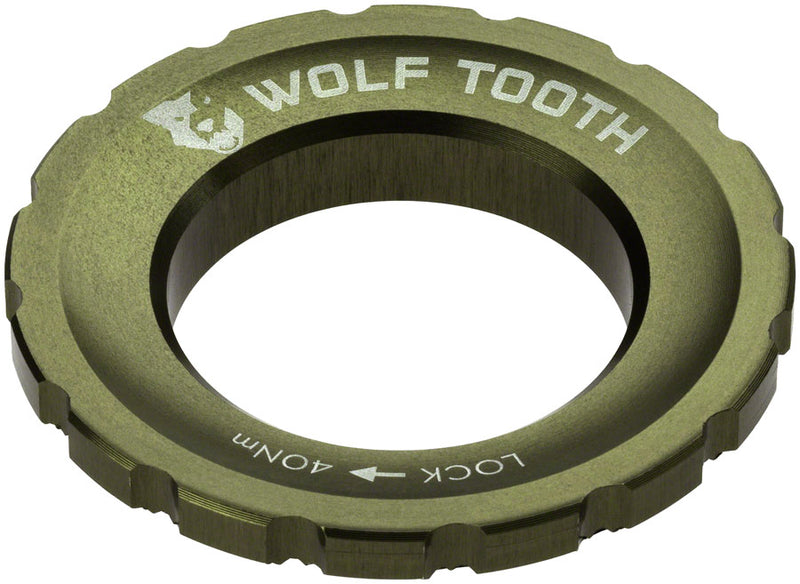 Load image into Gallery viewer, Wolf Tooth CenterLock Rotor Lockring - External Splined Olive
