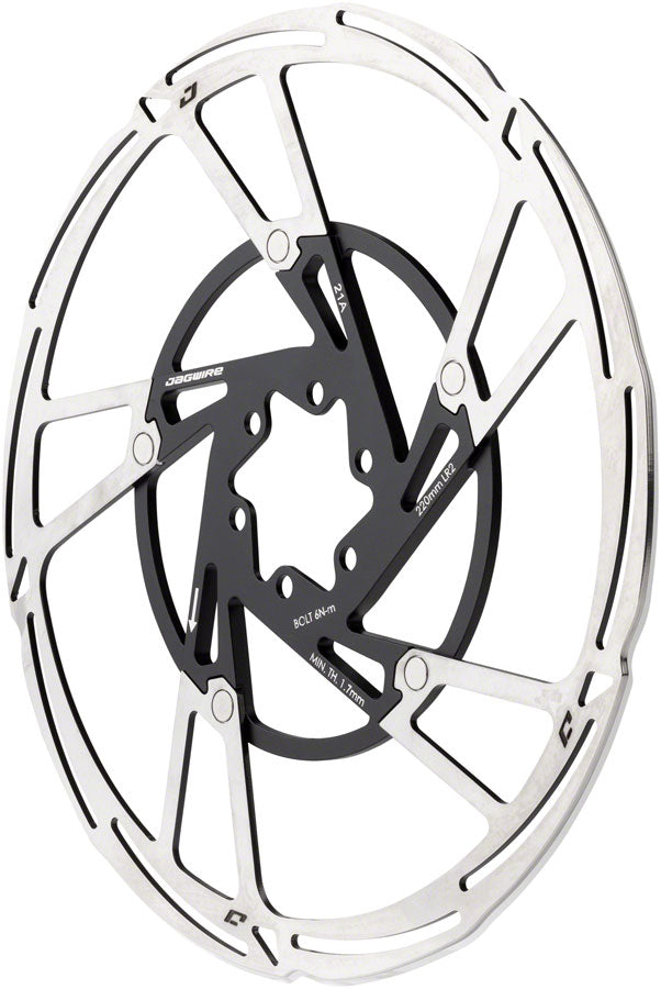 Load image into Gallery viewer, Jagwire Pro LR2 Disc Brake Rotor - 220mm 6-Bolt Silver/Black
