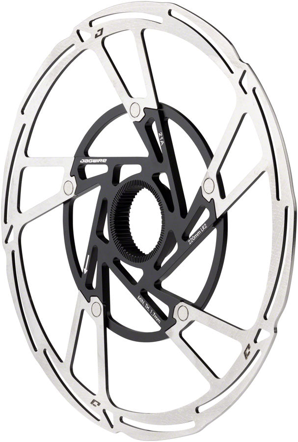 Load image into Gallery viewer, Jagwire Pro LR2 Disc Brake Rotor - 220mm Center Lock Silver/Black
