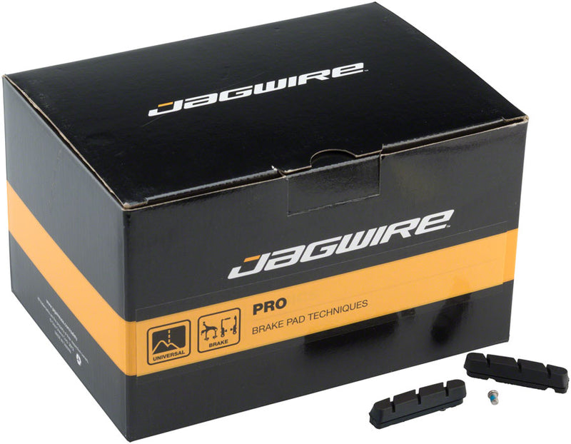 Load image into Gallery viewer, Jagwire Road Pro S Brake Pad Inserts SRAM/Shimano Box of 50 Pairs Black
