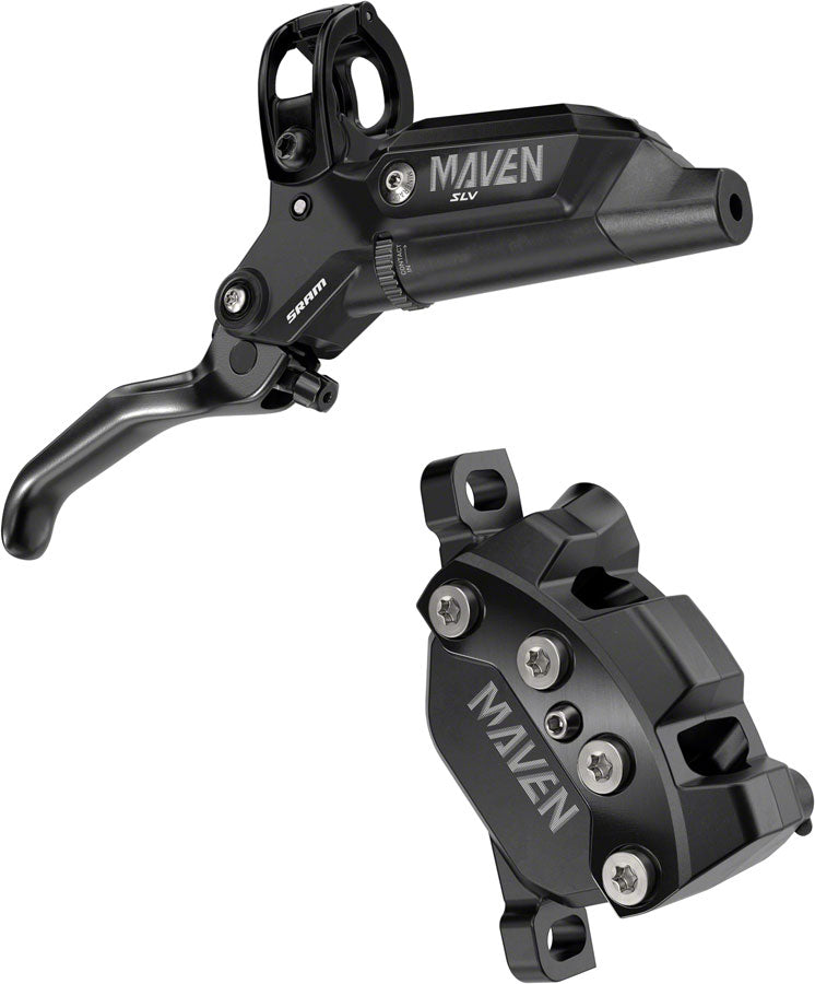 Load image into Gallery viewer, SRAM Maven Silver Disc Brake Lever - Rear Post Mount 4-Piston Aluminum Lever SS Hardware BLK A1
