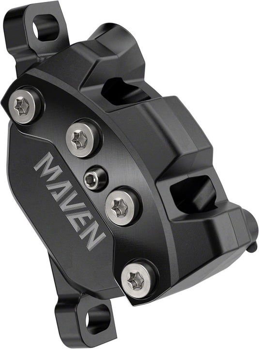 SRAM Maven Silver Disc Brake Caliper Assembly - Front/Rear Post Mount 4-Piston BLK A1