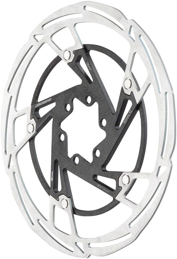 Load image into Gallery viewer, Jagwire Pro LR2 Disc Brake Rotor - 180mm 6-Bolt Silver/Black
