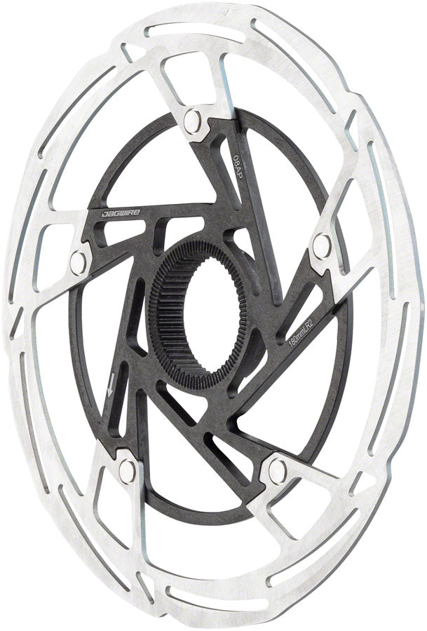 Load image into Gallery viewer, Jagwire Pro LR2 Disc Brake Rotor - 180mm Center Lock Silver/Black
