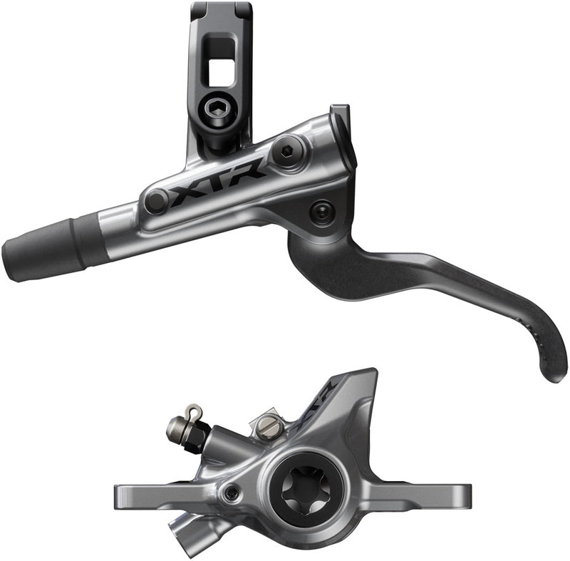 Load image into Gallery viewer, Shimano XTR M9200 XC Disc Brake Lever - Left/Front  Post Mount 2-Piston Caliper SM-BH90-SS Hose Metal Pads Gray
