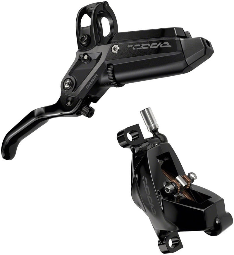 Load image into Gallery viewer, SRAM Code Silver Stealth Disc Brake Lever - Front Post Mount 4-Piston Aluminum Lever SS Hardware BLK C1
