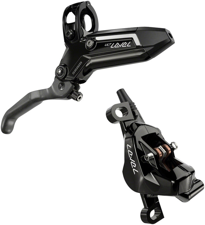 Load image into Gallery viewer, SRAM Level Ultimate Stealth Disc Brake Lever - Front Post Mount 2-Piston Carbon Lever Titanium Hardware Gloss BLK C1
