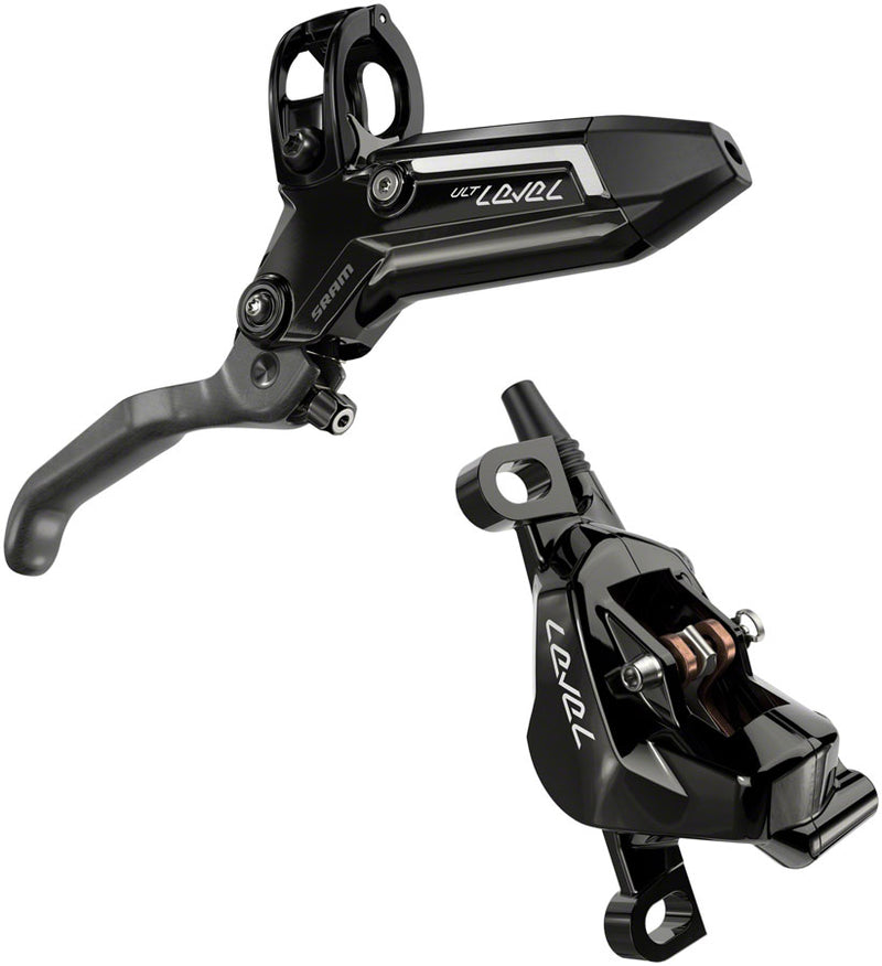Load image into Gallery viewer, SRAM Level Ultimate Stealth Disc Brake Lever - Rear Post Mount 2-Piston Carbon Lever Titanium Hardware Gloss BLK C1
