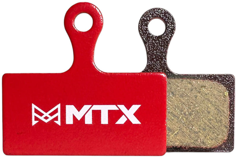 Load image into Gallery viewer, MTX Red Label RACE Disc Brake Pads - Ceramic/Kevlar Compound Shimano XT / XTR / SLX 2-Piston Single Set
