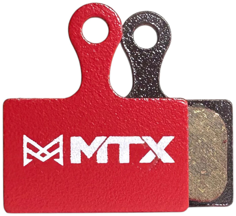 Load image into Gallery viewer, MTX Red Label RACE Disc Brake Pads - Ceramic/Kevlar Compound Shimano Road XTR 9100 / GRX / Dura-Ace Road 2-Piston Single Set
