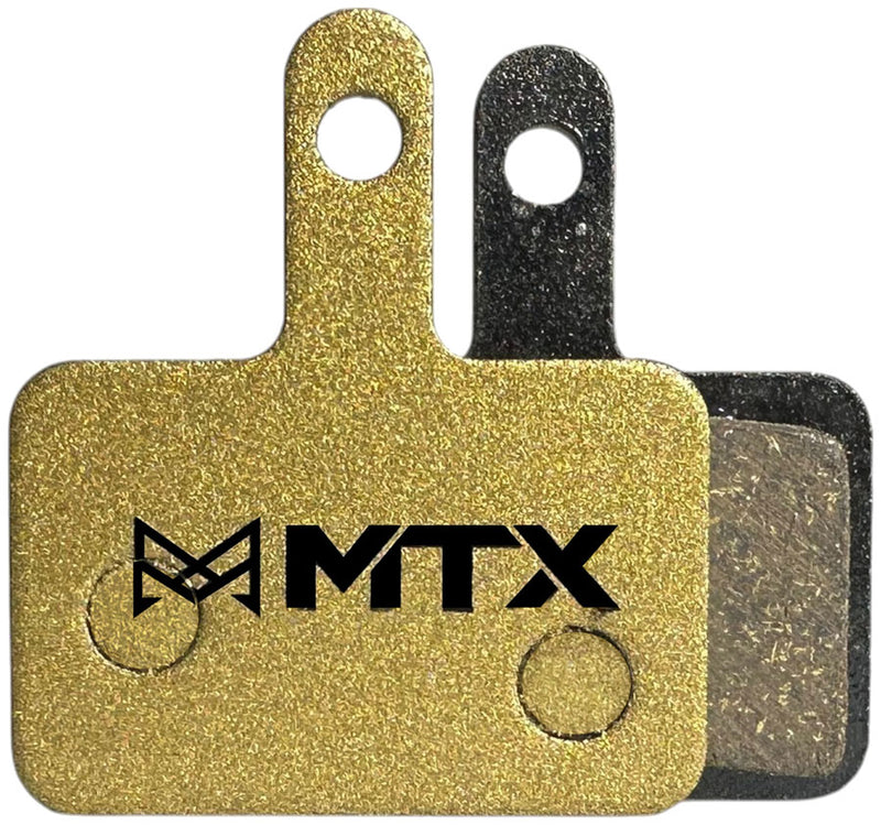 Load image into Gallery viewer, MTX Gold Label HD Disc Brake Pads - Ceramic/Kevlar Compound Shimano Deore 2-Piston Single Set
