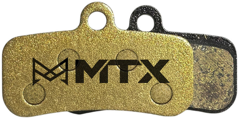 Load image into Gallery viewer, MTX Gold Label HD Disc Brake Pads - Ceramic/Kevlar Compound Shimano TRP MTB 4-Piston Single Set
