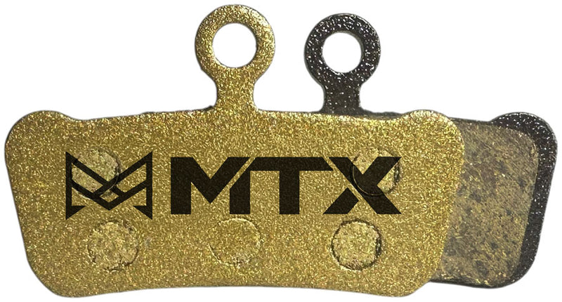 Load image into Gallery viewer, MTX Gold Label HD Disc Brake Pads - Ceramic/Kevlar Compound SRAM G2 / Guide / Level 4P / Trail 4-Piston Single Set
