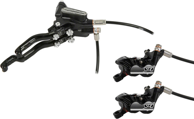 Load image into Gallery viewer, Hope Tech 3 V4 Duo Disc Brake Lever - Right Hand Front Rear Hydraulic Post Mount BLK
