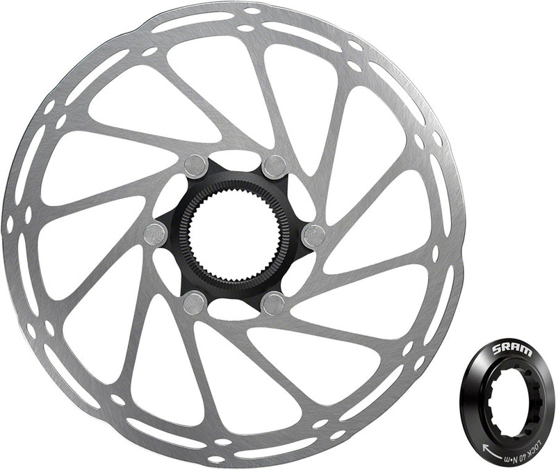 Load image into Gallery viewer, SRAM CenterLine Disc Brake Rotor - 180mm Center Lock 1.85mm Includes Internal Tooled Lockring
