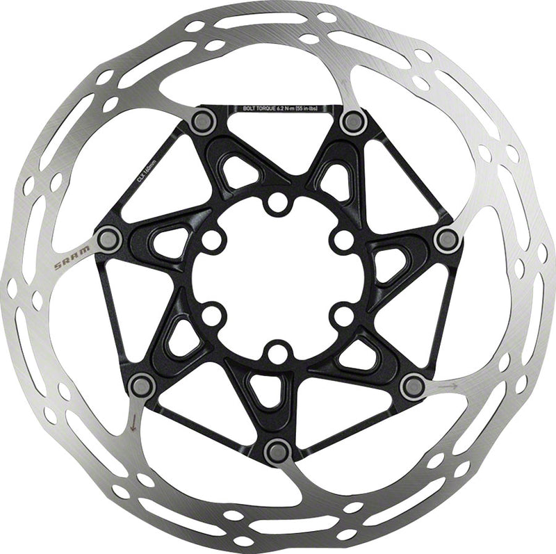 Load image into Gallery viewer, SRAM Centerline X Disc Brake Rotor - 140mm 6-Bolt Steel Bolts Silver/Black
